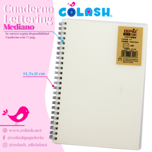 CUADERNO LETTERING MEDIANO